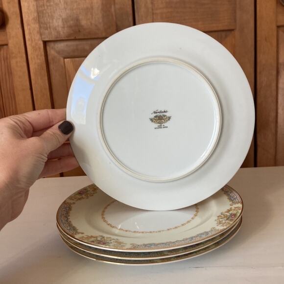 Vintage Noritake Pattern RO2 Salad/Dessert Plates, Set of 4 - Picture 2 of 12